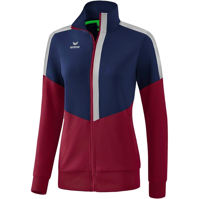 Erima Squad Trainings Jacket - New Navy/Bordeaux/Silver Grey, 34