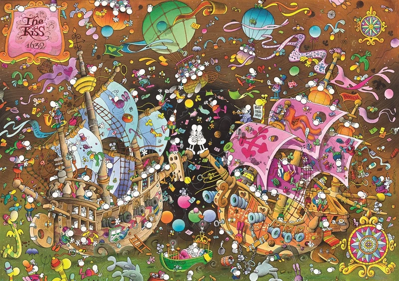Clementoni - 36527 - Mordillo Puzzle - The Kiss - 6000 pieces - Made in Italy - jigsaw puzzles for adult - Image 1