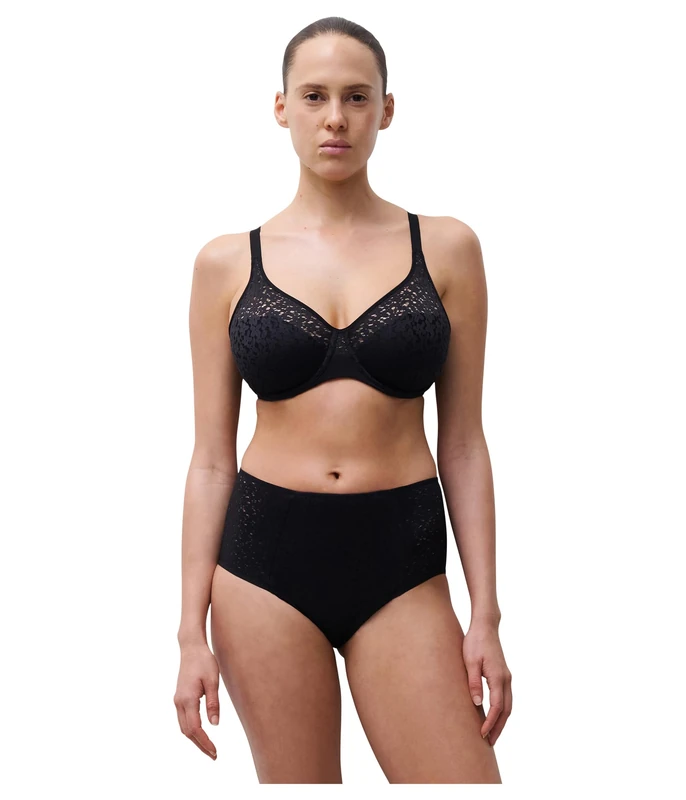 Chantelle Women's 13f1 Molded Bra, Opaque, Black, 32E - Image 1