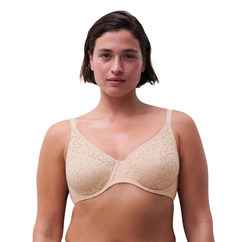 Chantelle Women's 13f1 Molded Bra, Nude Blush, 32H US