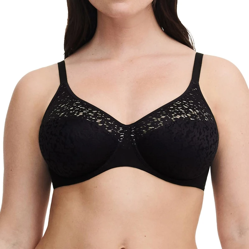 Chantelle Women's 13f1 Molded Bra, Opaque, Black, 40D