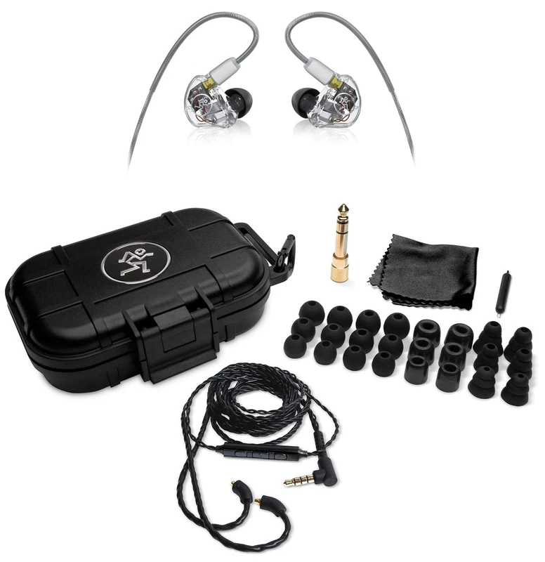 Mackie MP-460 Professional In-Ear Monitors (IEMs) With Sound Isolation and Quad Balanced Armature Drivers