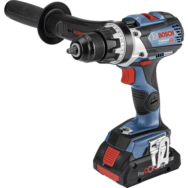 Bosch Professional 18V System Akku Bohrschrauber GSR 18V-110 C (max. Drehmoment: 110 Nm, max. Schrauben-Ø: 12 mm, ohne Akkus und Ladegerät, im Karton)