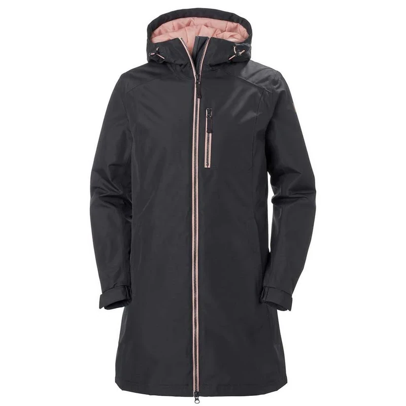Helly Hansen Women's W Long Belfast Winter Jacket, Ebony, S