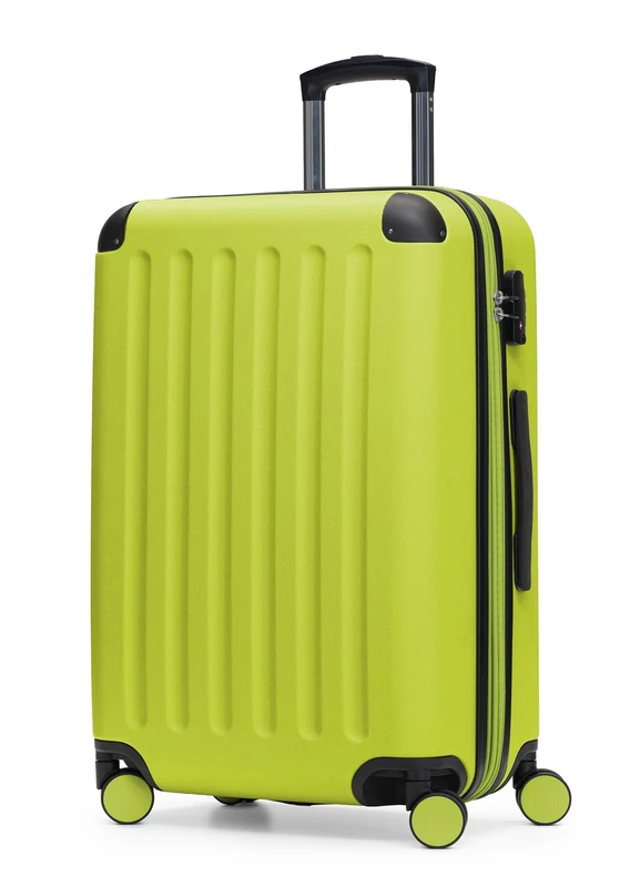 Hauptstadtkoffer Spree – Medium Hardshell Suitcase, TSA Lock, 4 Wheels, Trolley Luggage, Rolling Suitcase, Travel Case with Expandable Capacity, 65 cm, 74 Liters, Farn