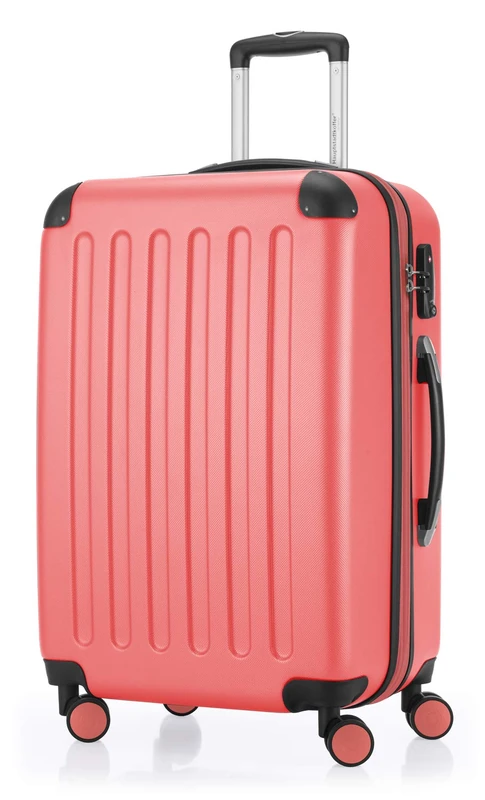 Hauptstadtkoffer Spree – Medium Hardshell Suitcase, TSA Lock, 4 Wheels, Trolley Luggage, Rolling Suitcase, Travel Case with Expandable Capacity, 65 cm, 74 Liters, Coral