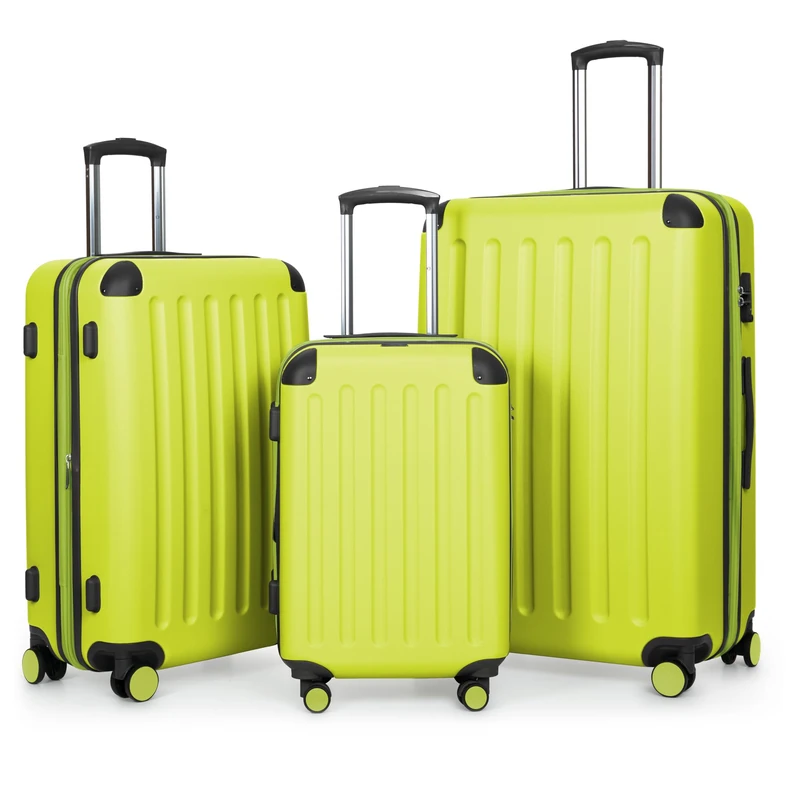 Hauptstadtkoffer Spree – 3-Piece Luggage Set – Carry-On Suitcase 55 cm, Medium Suitcase 65 cm & Large Travel Suitcase 75 cm, ABS+PC Hardshell, TSA Combination Lock, Farn