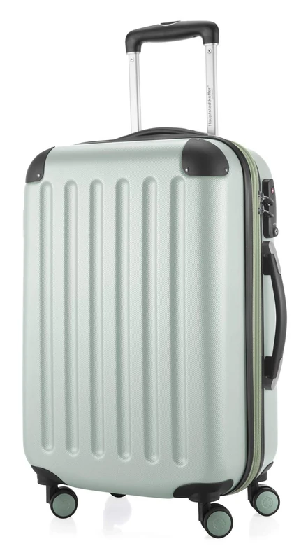 Hauptstadtkoffer Spree – Cabin Luggage, 55 × 35 × 20 cm for All Airlines, Travel Suitcase, Hard Shell Trolley, Carry-On Suitcase, Mint