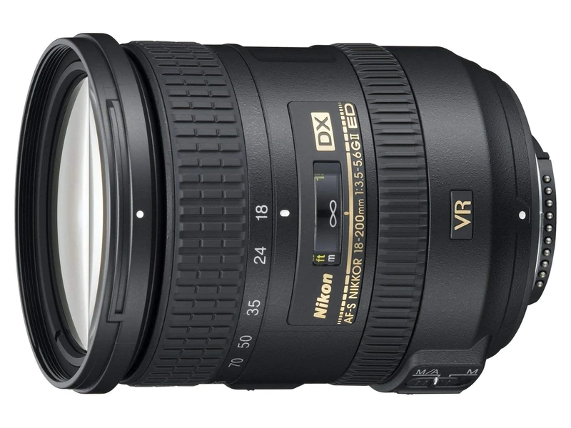 Nikon 18-200 mm/F 3,5-5,6 G DX ED VR II 18 mm-200 mm Lens (Refurbished)