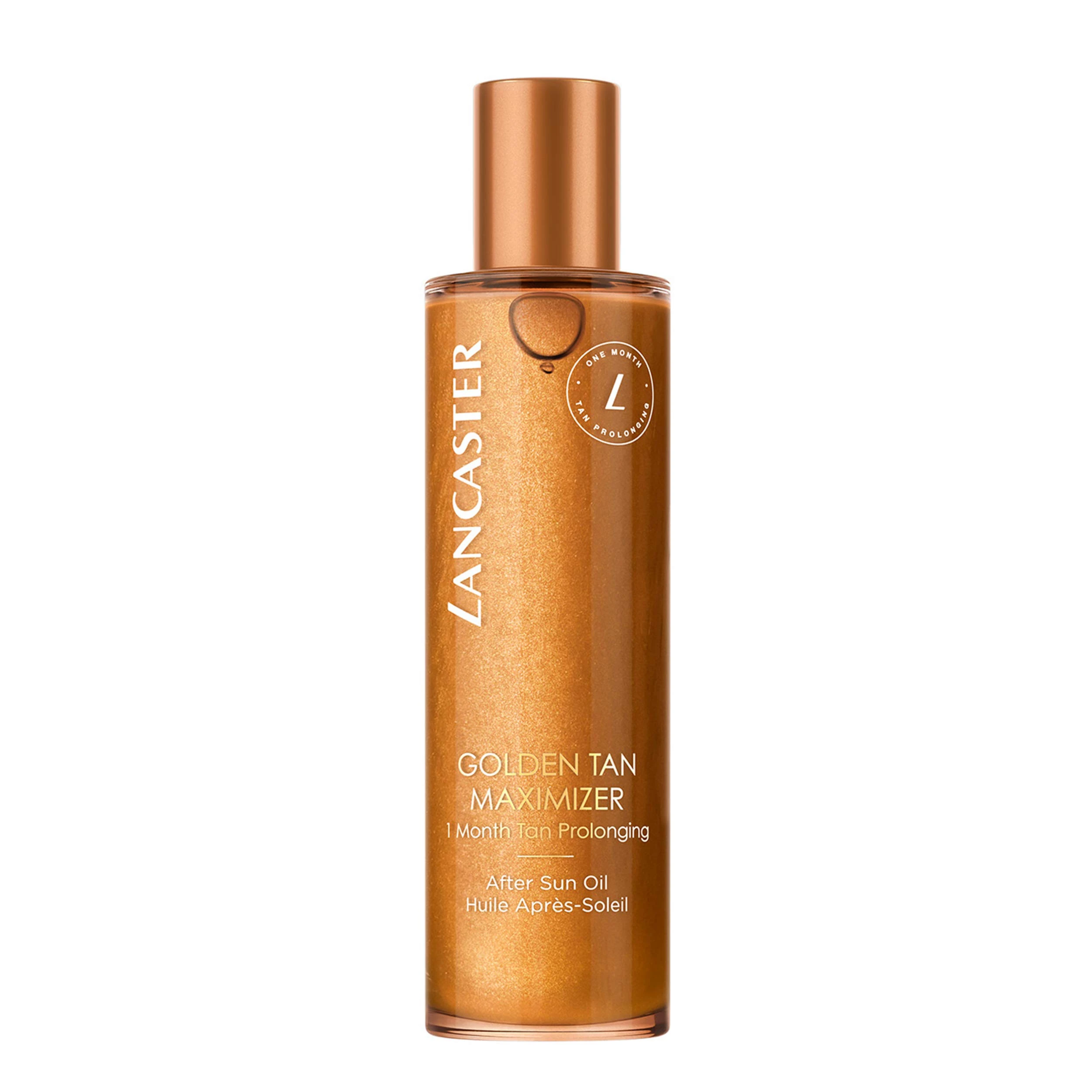 Lancaster Golden Tan Maximizer After Sun Oil 150ml, One Month Tan Prolonging, Natural Tan Accelerator, Soothing & Cooling, After Sun For Body
