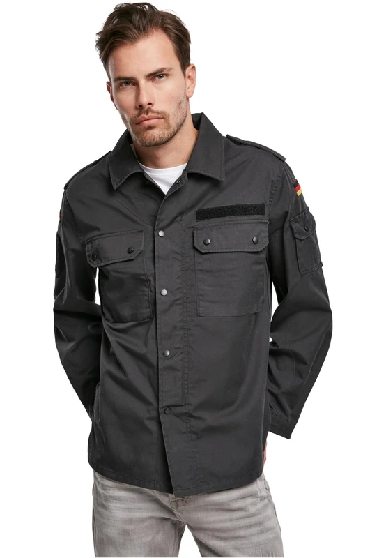Brandit BW Field Tunic, Color: black, Size: XXL