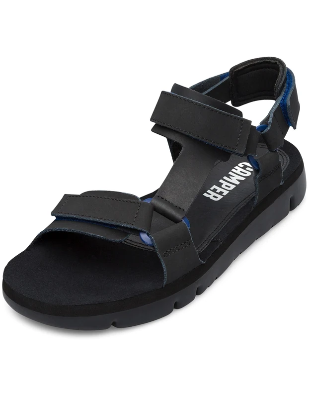 Camper Men's Oruga K100416 Sandal, Black, 5.5 UK