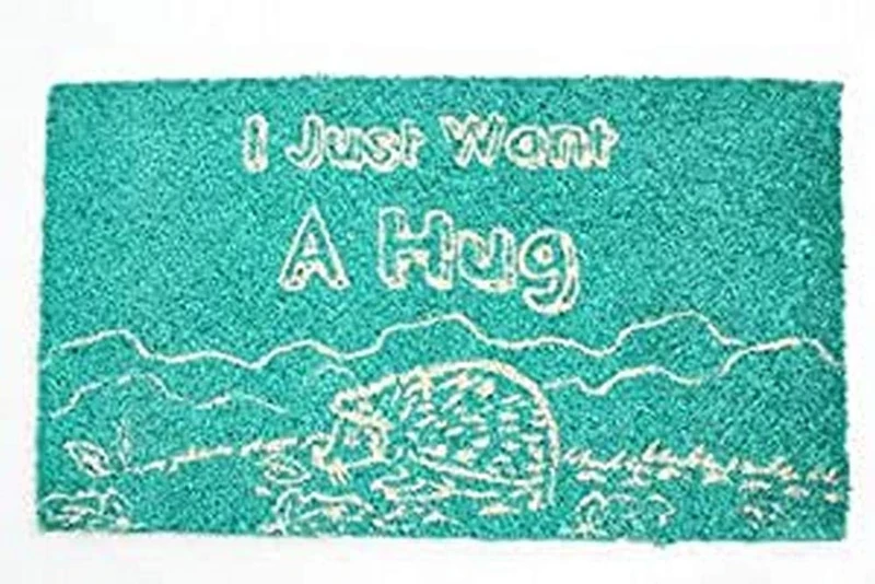 Decorative Coir Entrance Door Mat I just want a hug 70 cm x 40 cm