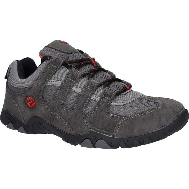 Hi-Tec Men's QUADRA II, Charcoal/Zingy RED, 7 UK