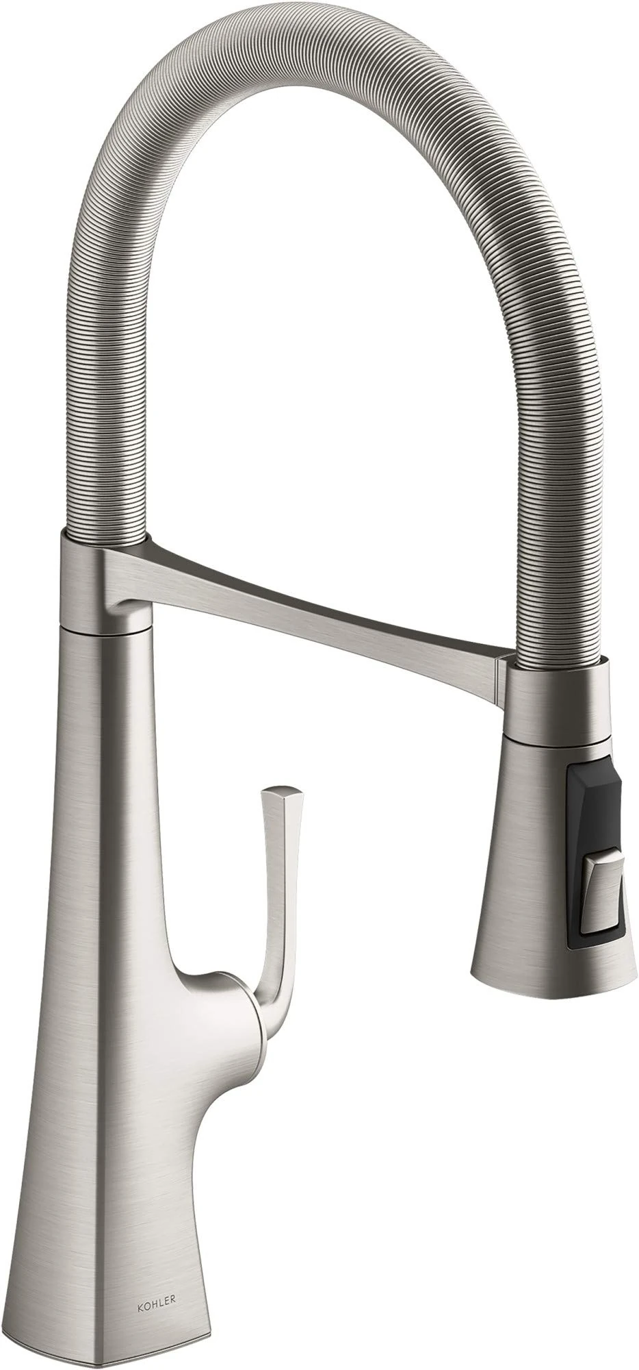 Kohler K-22061-VS Graze Kitchen Sink Faucet, Vibrant Stainless
