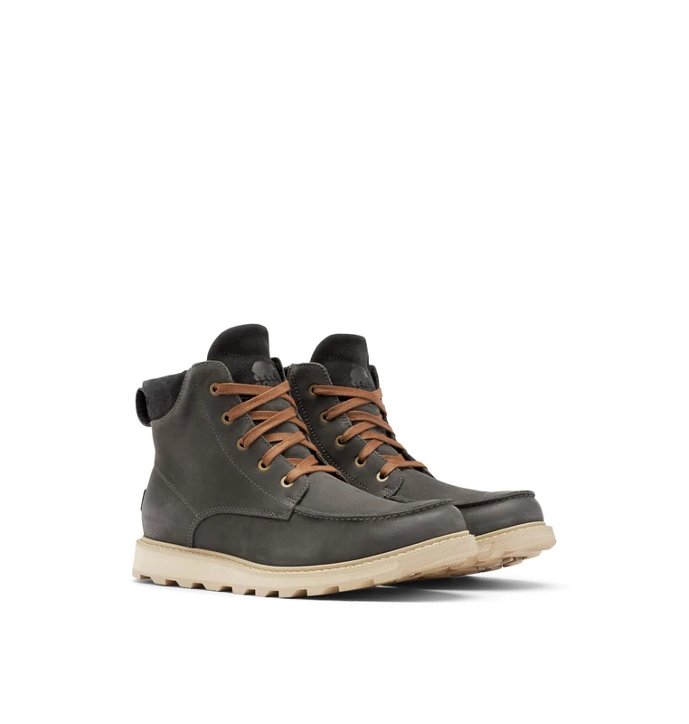 Sorel MADSON II MOC TOE WATERPROOF Men's Casual Winter Boots, Grey (Coal), 12 UK - Image 1