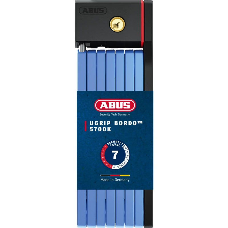 ABUS Bordo uGrip 5700K SH folding lock with bracket - Bicycle lock with 5 mm thick bars - security level 7