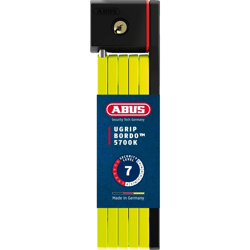 ABUS Bordo uGrip 5700K SH folding lock with bracket - Bicycle lock with 5 mm thick bars - security level 7