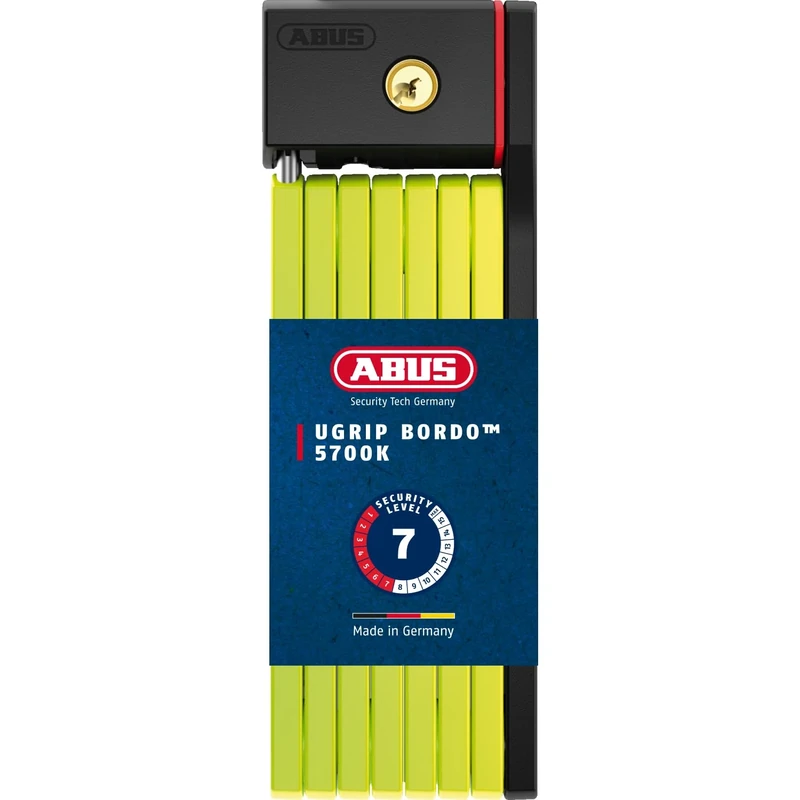 ABUS Bordo uGrip 5700K SH folding lock with bracket - Bicycle lock with 5 mm thick bars - security level 7