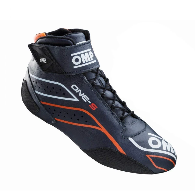 Omp One-S Shoes Navy Blue/Fluo Orange Size 45 Fia 8856-2018