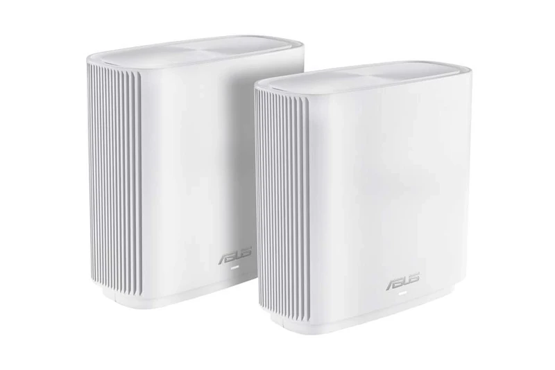 ASUS AC3000 Tri-band Whole-Home Mesh WiFi System – Coverage up to 5,400 Sq. ft. / 4+ rooms, 3Gbps WiFi, life-time free network security & parental controls, 4X gigabit ports, 3 SSIDsTBD, White