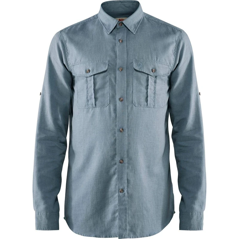 FJALLRAVEN F82999-563 Övik Travel Shirt LS M Clay Blue S