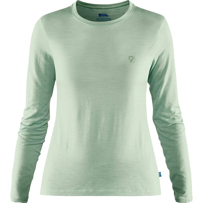 FJALLRAVEN F84102-600 Abisko Wool LS W Mint Green XS