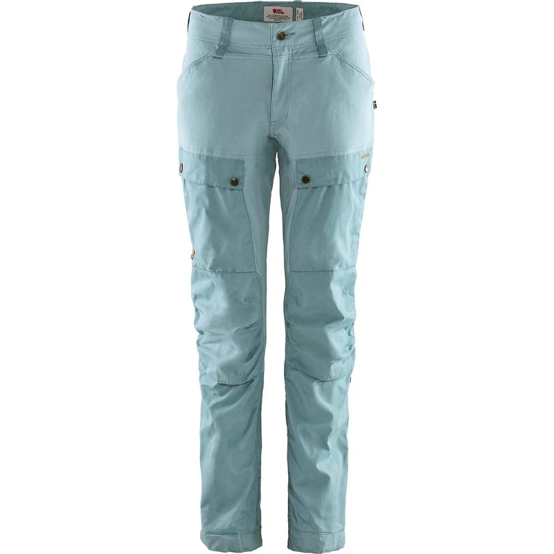 FJALLRAVEN F89852-563-562 Keb Trousers Curved W Reg Clay Blue-Mineral Blue 48
