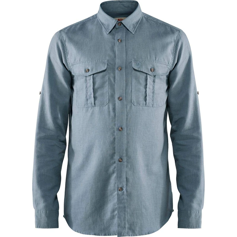 FJALLRAVEN F82999-563 Övik Travel Shirt LS M Clay Blue L