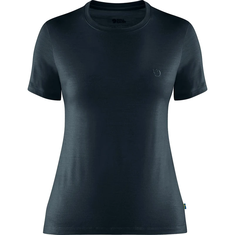 FJALLRAVEN F84101-555 Abisko Wool SS W Dark Navy XXS