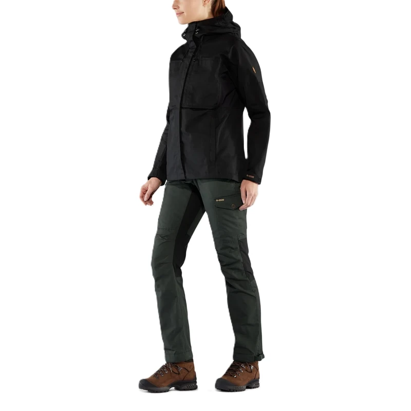 FJALLRAVEN Women's Kaipak Trs Curved Hiking Pants, Black (Black (Black)), 10 UK