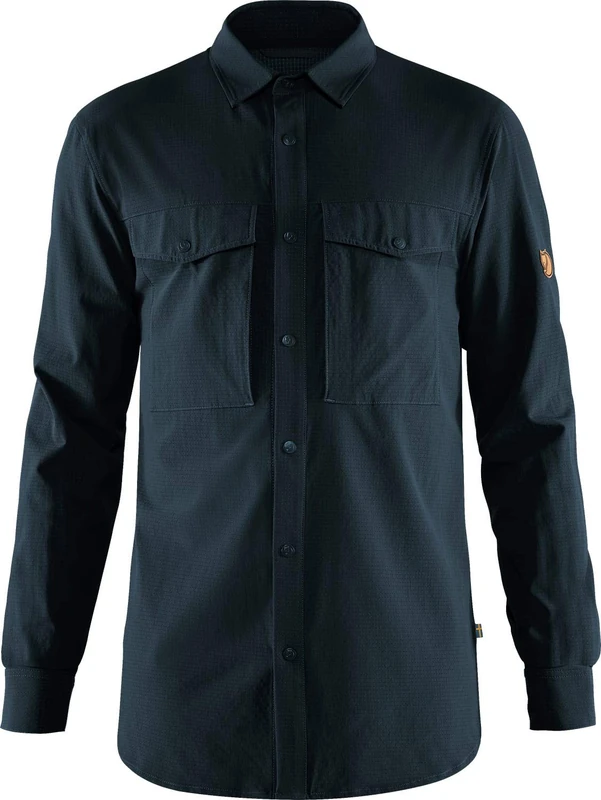 Fjallraven 87935 Abisko Trekking Shirt M Shirt Mens Dark Navy XXL