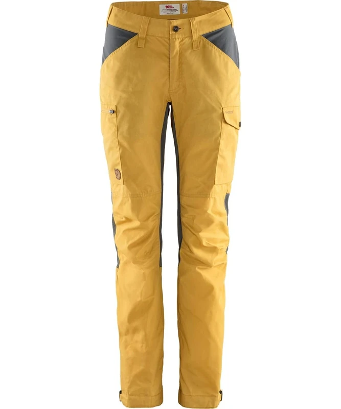 FJALLRAVEN F89829-160-046 Kaipak Trousers Curved W Ochre-Super Grey 40