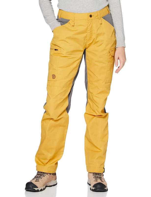 FJALLRAVEN F89829-160-046 Kaipak Trousers Curved W Ochre-Super Grey 34