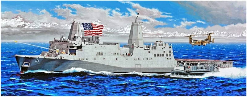 Trumpeter TRU05616 1/350 LPD-21 USS New York Plastic Model kit, Multi color