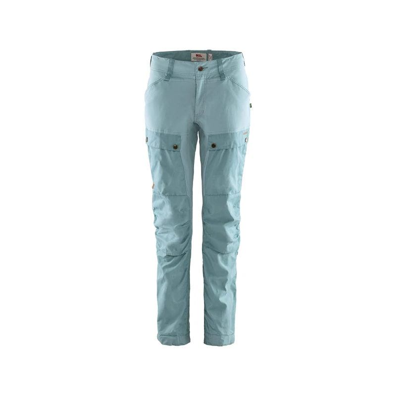 FJALLRAVEN F89852S -563-562 Keb Trousers Curved W Short Clay Blue-Mineral Blue 34