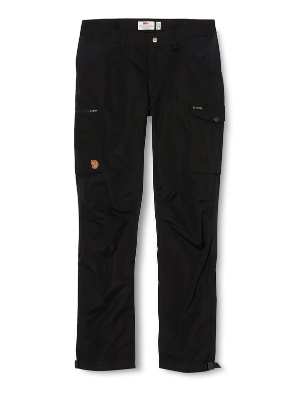 FJALLRAVEN Women's Kaipak Trs Curved Hiking Pants, Black (Black (Black)), Size 11 UK