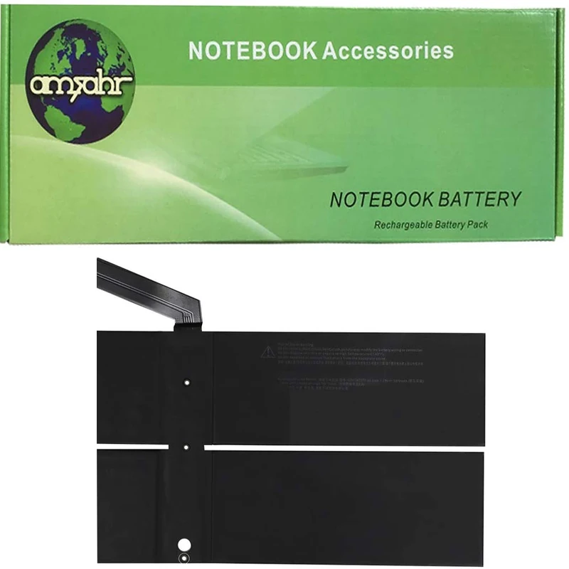 Amsahr Replacement Laptop Battery for Microsoft G3HTA037H, Surface Laptop 1796, 7.57V, 5970mAh (45.2Wh), 4-cell