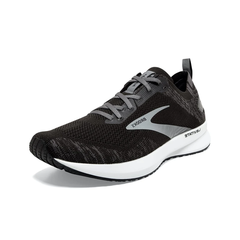 Brooks Men's Levitate 4 Running Shoe, Black/Blackened Pearl/White, 9 UK (44 EU)