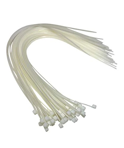 Cable Ties - 920mm x 4.8mm - 36" Premium Tie Wraps - Extra Long Nylon Zip Ties (200, Natural)