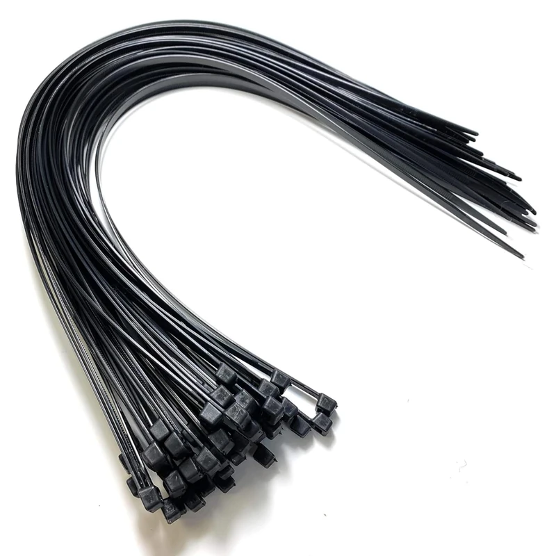 Cable Ties - 920mm x 4.8mm - 36" Premium Tie Wraps - Extra Long Nylon Zip Ties (10, Black)