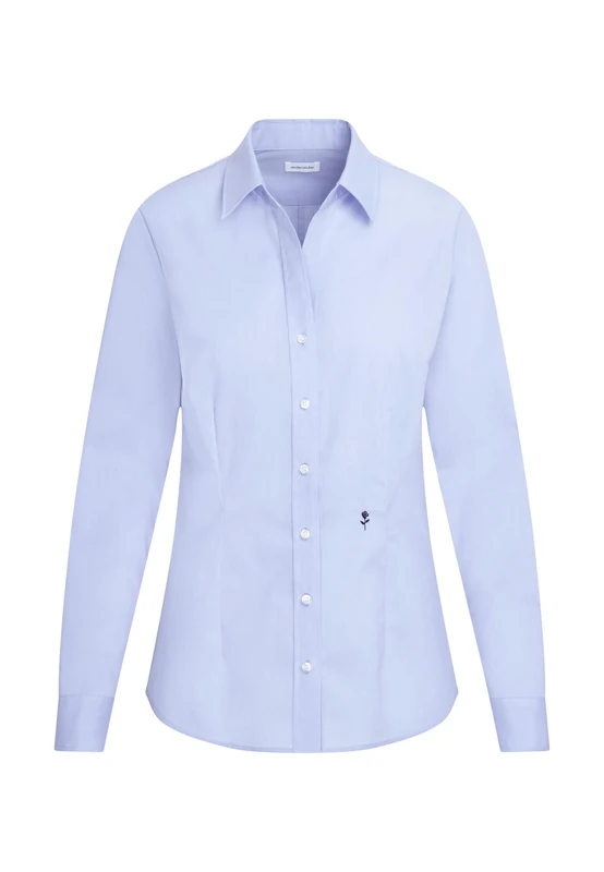 Seidensticker women's blouse - shirt blouse - slim fit - long sleeve - plain - 100% cotton