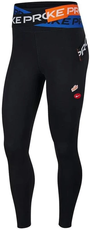 Nike W Nk One Lux Icnclsh 7/8 T Wow Sport Trousers - Black, Large