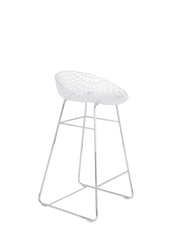 Kartell - Smatrik Bar Stool Chrome/Crystal