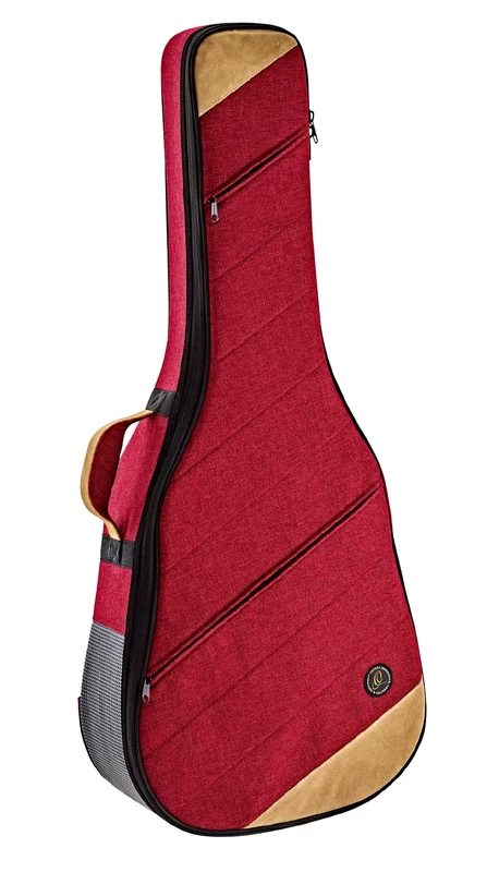Ortega Guitars Guitar Soft Case - Dreadnought - Case for Acoustic Guitar - Height 107 cm - Width 42 cm - Cotton/Canvas, Red (OSOCADN-BX)