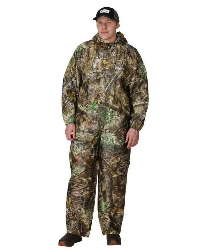 FROGG TOGGS Men's Ultra-Lite2 Waterproof Breathable Rain Suit, Realtree Edge, L