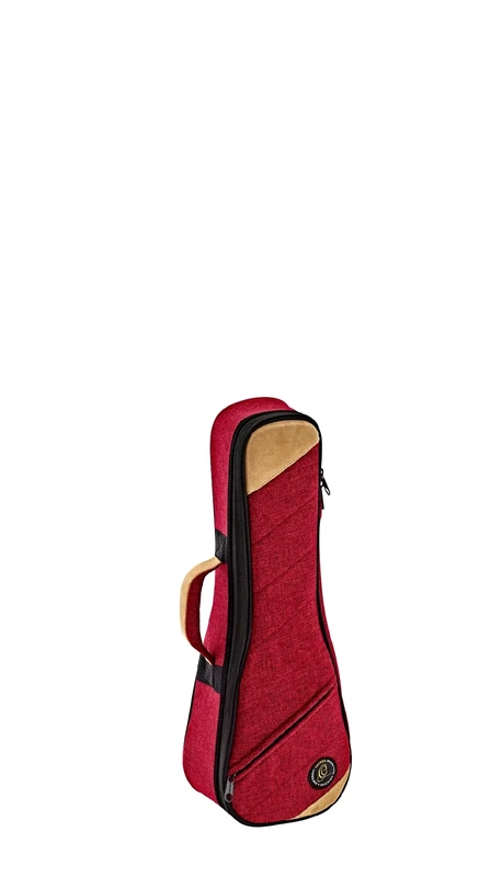 Ortega Guitars Ukulele Soft Case - Case for Soprano Ukulele - Height 55 cm - Width 19 cm - Cotton/Canvas, Red (OSOCAUK-SO-BX)