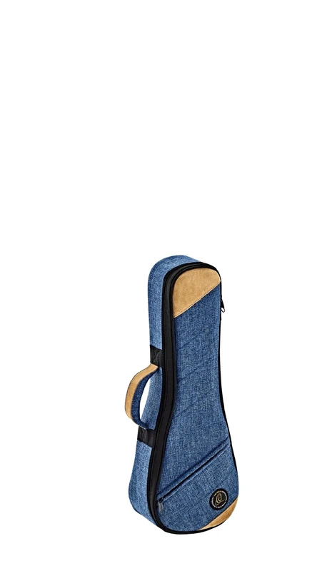 Ortega Guitars Ukulele Soft Case - Case for Soprano Ukulele - Height 55 cm - Width 19 cm - Cotton/Canvas, Blue (OSOCAUK-SO-OC)