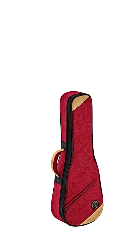 Ortega Guitars Ukulele Soft Case - Case for Concert Ukulele - Height 64 cm - Width 22 cm - Cotton/Canvas, Red (OSOCAUK-CC-BX)