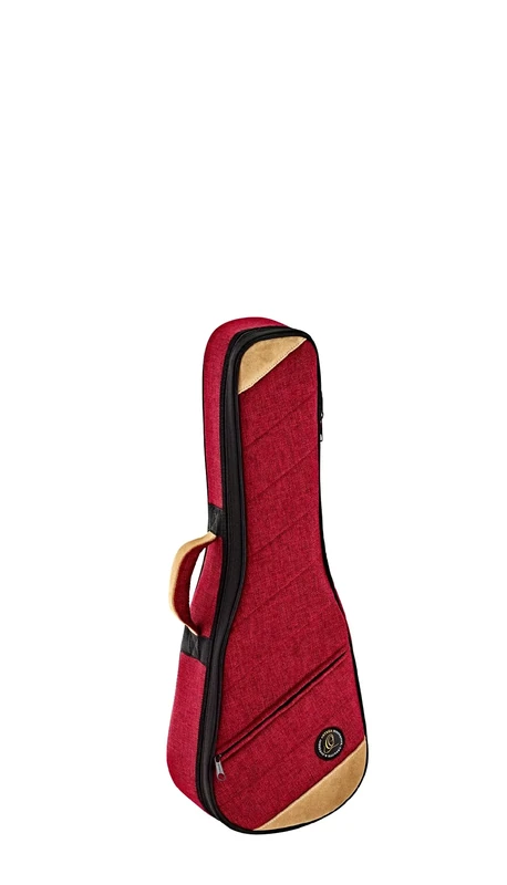 Ortega Guitars Ukulele Soft Case - Case for Tenor Ukulele - Height 67.5 cm - Width 23 cm - Cotton/Canvas, Red (OSOCAUK-TE-BX)